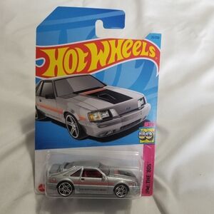 1984 Hot Wheels The 80s Silver Mustang SVO Diecast Toy Car New And Unopen
